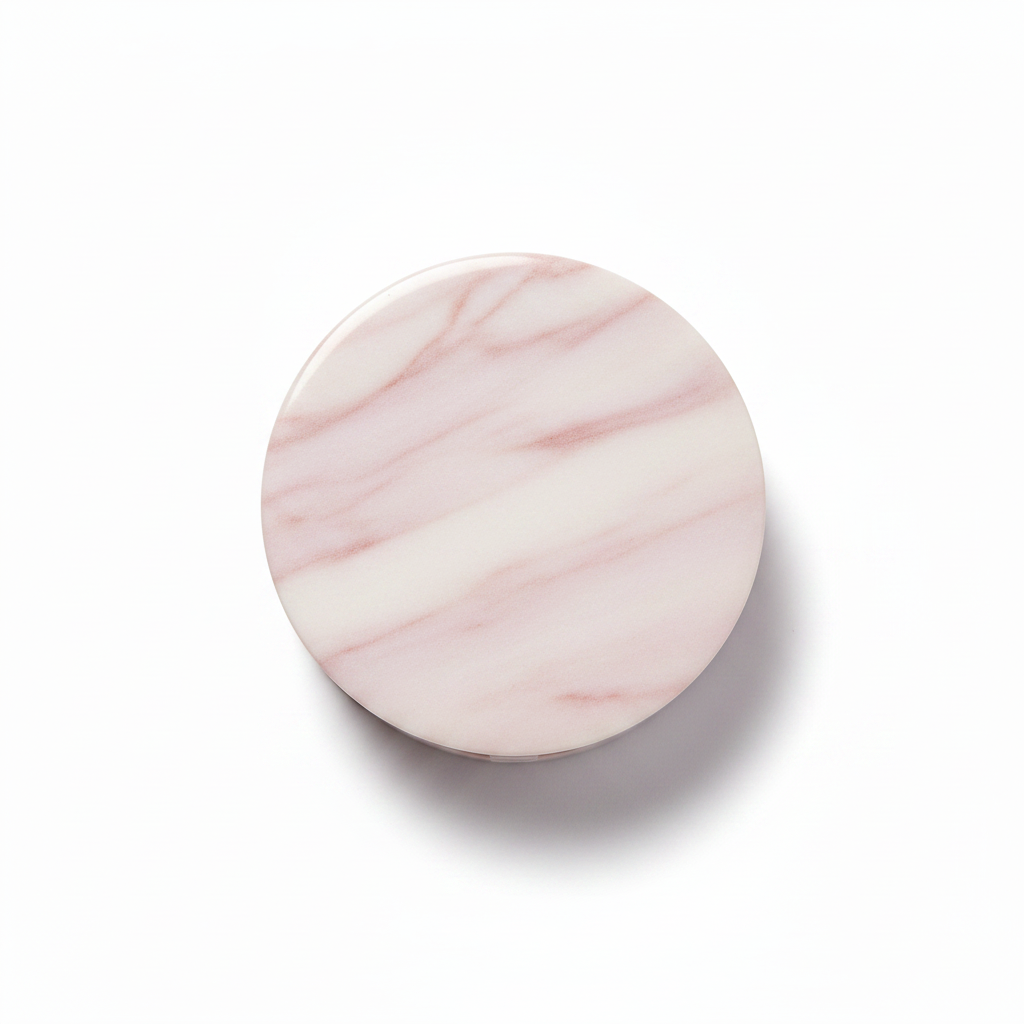 Blush compact top view closed