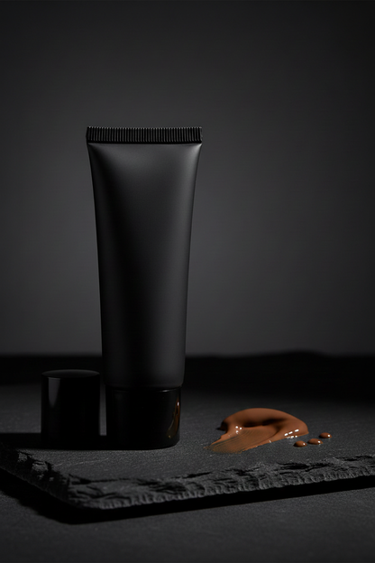 Variant 1 – Porcelain Beige matte black tube foundation