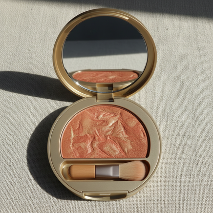 Variant 3 – Terracotta Bronze baked blush compact open
