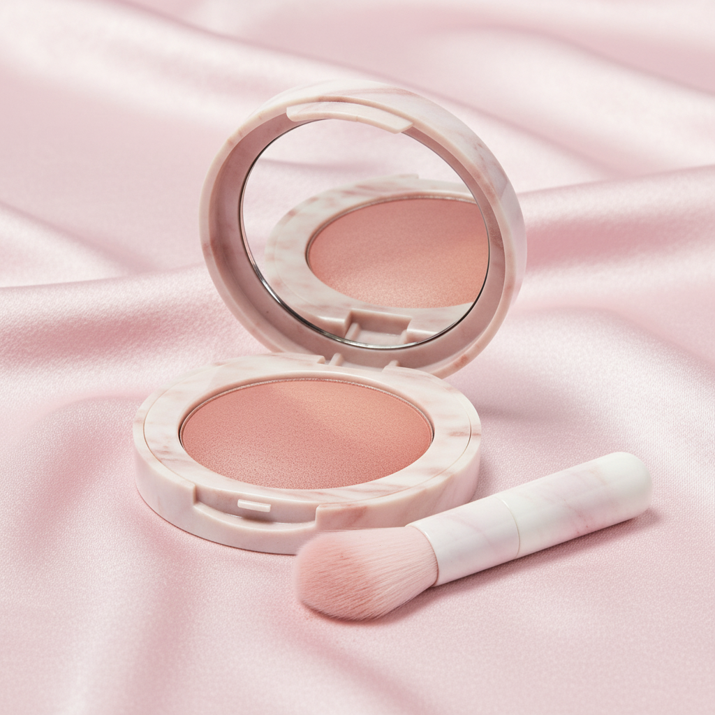 Blush compact side angle lifestyle view
