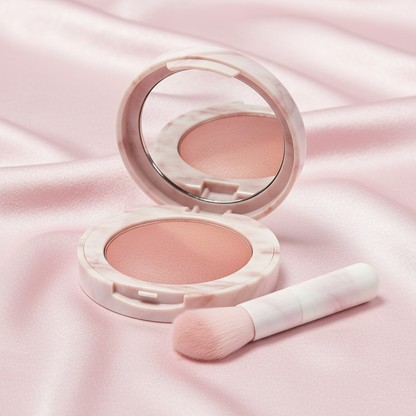 Blush compact side angle lifestyle view